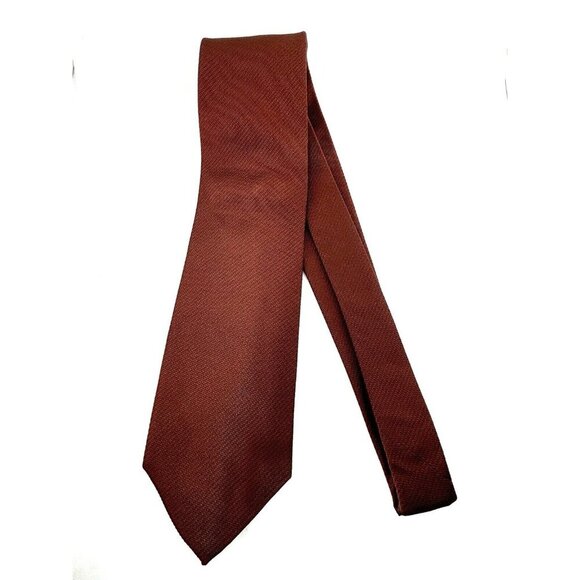 VTG LOT OF 3 Orange/Red Tone Silk Ties Made in Italy Abstract Double Ring - Picture 2 of 7